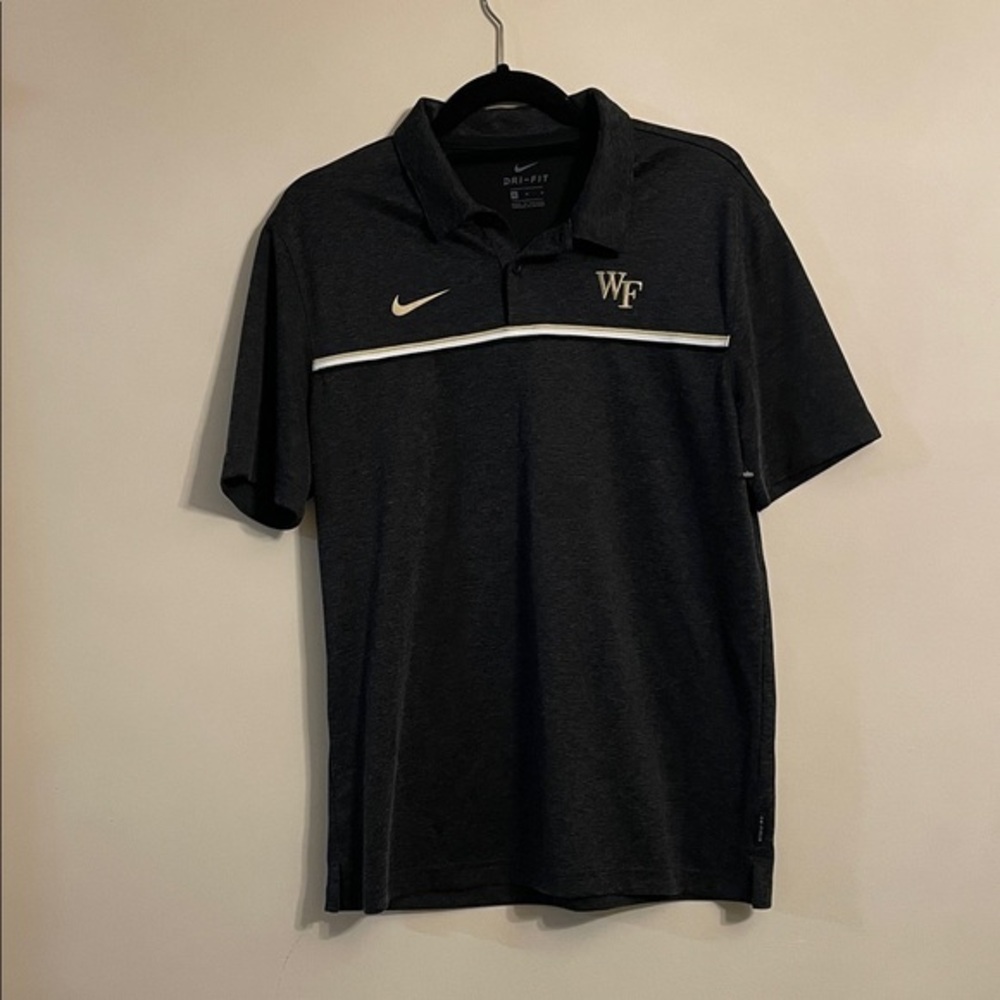 Nike Wale Forest Charcoal Polo with White Accents